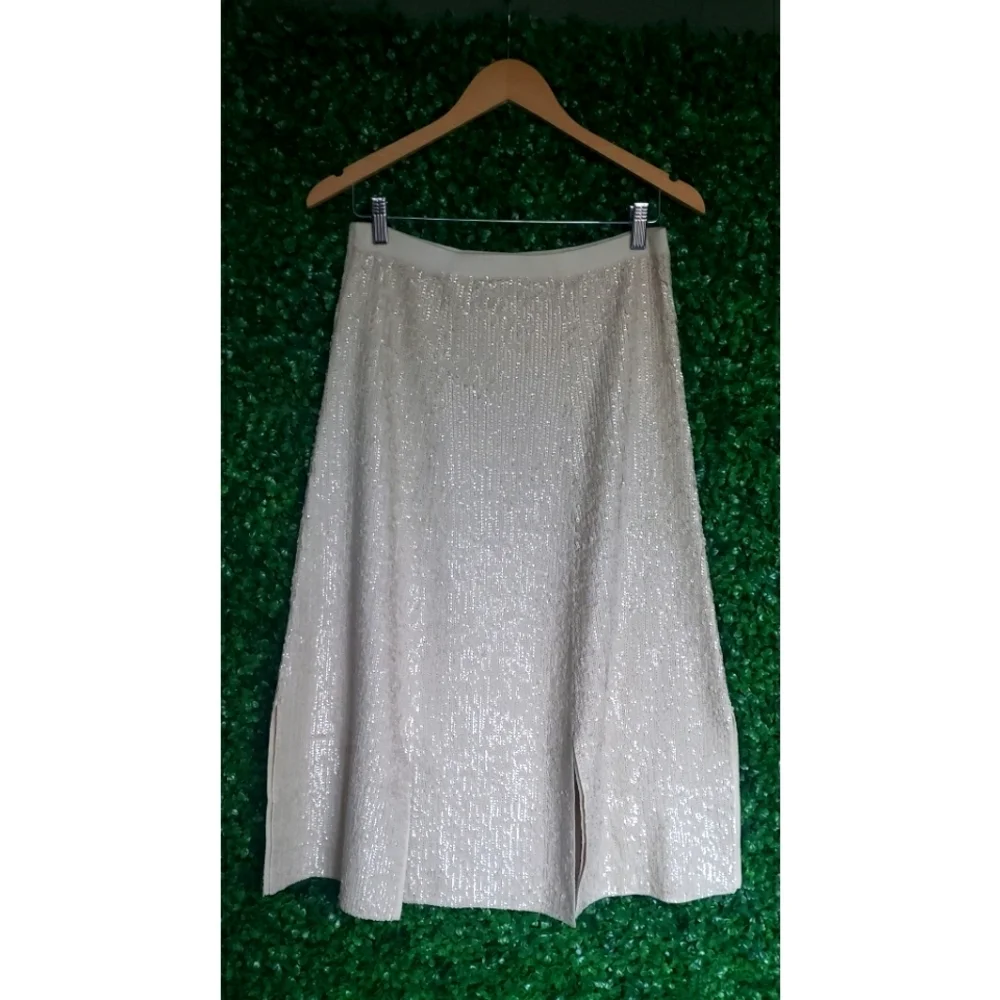 J.Crew Collection sequin sweater slip skirt